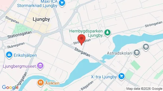 Lägenheter att hyra i Ljungby - Bild från Google Street View