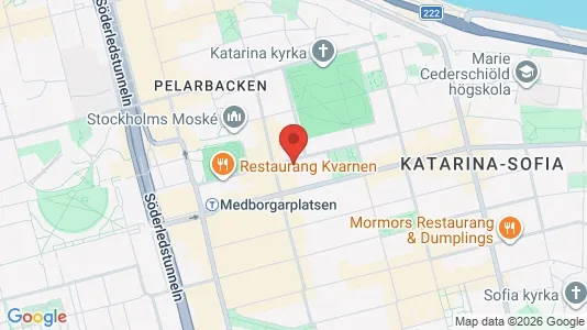 Lägenheter att hyra i Södermalm - kort over placeringen
