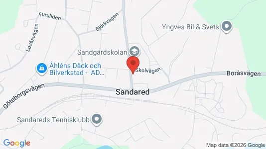 Bostadsrätter till salu i Borås - kort over placeringen