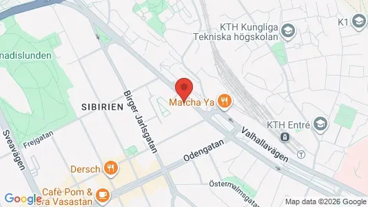 Lägenheter till salu i Östermalm - kort over placeringen