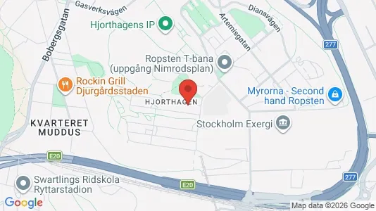 Lägenheter till salu i Gärdet/Djurgården - kort over placeringen