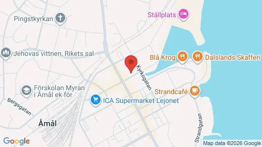 Lägenheter att hyra i Åmål - kort over placeringen