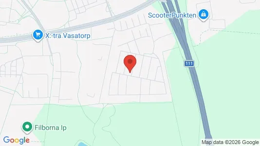 Lägenheter till salu i Helsingborg - kort over placeringen