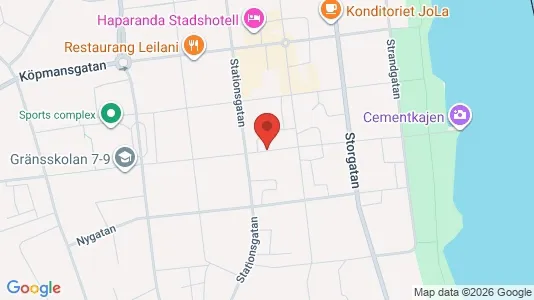 Bostadsrätter till salu i Haparanda - kort over placeringen