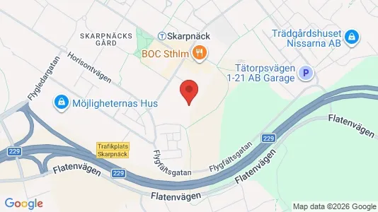 Bostadsrätter till salu i Söderort - kort over placeringen