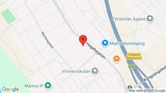 Lägenheter att hyra i Norrköping - kort over placeringen