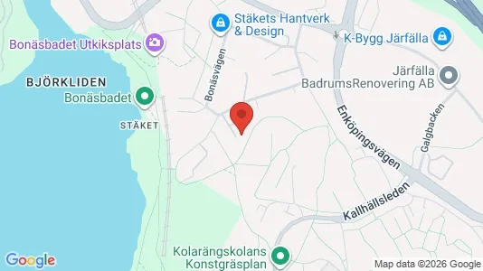 Lägenheter till salu i Järfälla - kort over placeringen