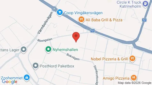 Lägenheter att hyra i Katrineholm - kort over placeringen