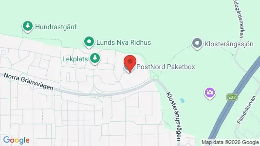 Lägenheter att hyra i Lund - kort over placeringen