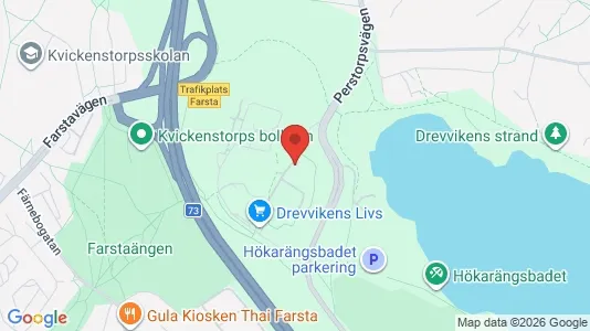 Lägenheter att hyra i Huddinge - kort over placeringen