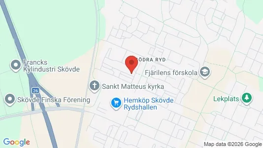 Lägenheter att hyra i Skövde - kort over placeringen