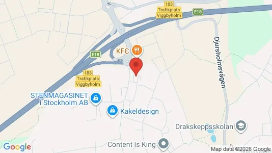 Lägenheter till salu i Täby - kort over placeringen