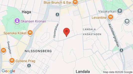 Lägenheter till salu i Göteborg Centrum - kort over placeringen