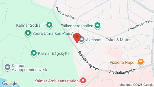 Lägenheter till salu i Kalmar - kort over placeringen