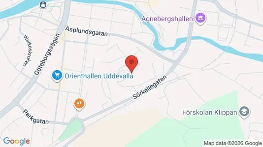 Bostadsrätter till salu i Uddevalla - kort over placeringen