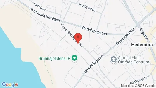 Lägenheter att hyra i Hedemora - kort over placeringen