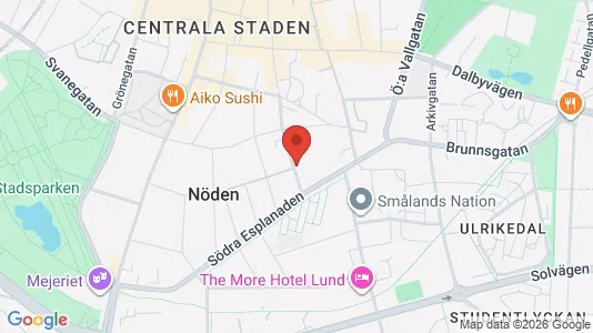 Lägenheter till salu i Lund - kort over placeringen