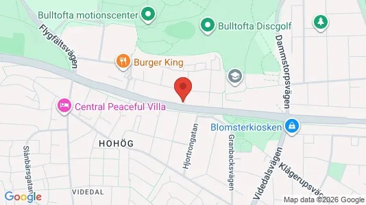Lägenheter till salu i Malmö Centrum - kort over placeringen