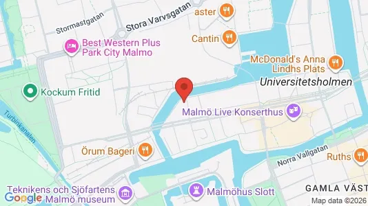 Lägenheter till salu i Malmö Centrum - kort over placeringen