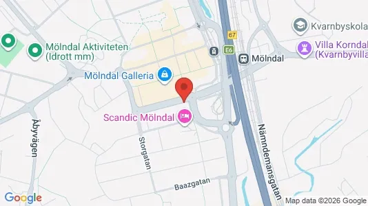 Lägenheter till salu i Mölndal - kort over placeringen
