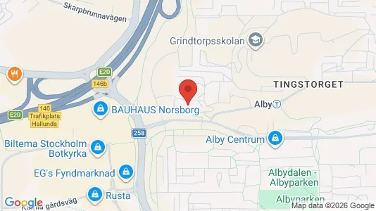 Bostadsrätter till salu i Botkyrka - kort over placeringen