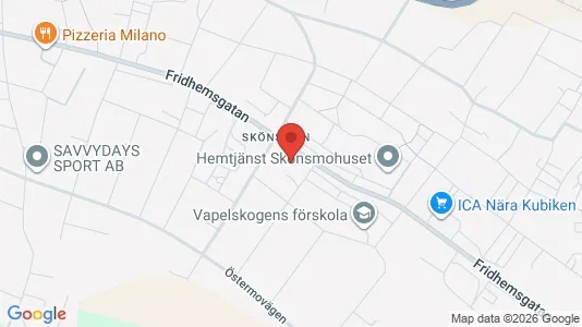 Bostadsrätter till salu i Sundsvall - kort over placeringen