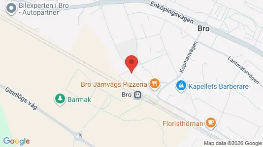 Bostadsrätter till salu i Upplands-Bro - kort over placeringen