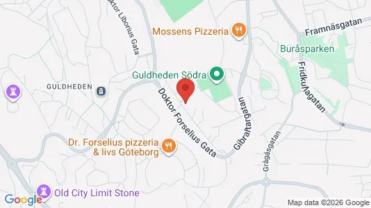 Lägenheter till salu i Göteborg Centrum - kort over placeringen