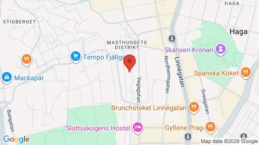 Lägenheter till salu i Göteborg Centrum - kort over placeringen