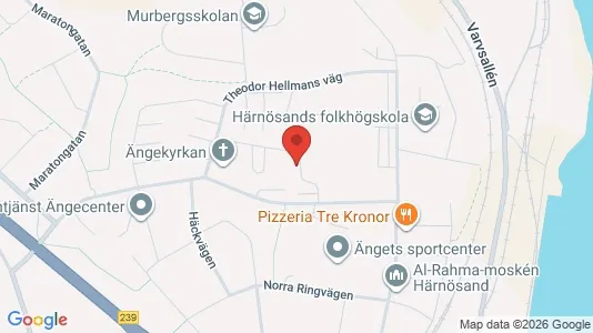 Lägenheter till salu i Härnösand - kort over placeringen