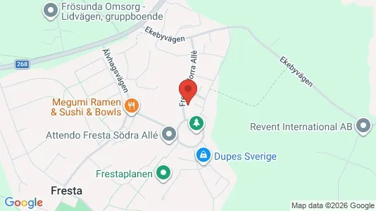 Lägenheter till salu i Täby - kort over placeringen