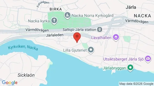 Lägenheter till salu i Nacka - kort over placeringen