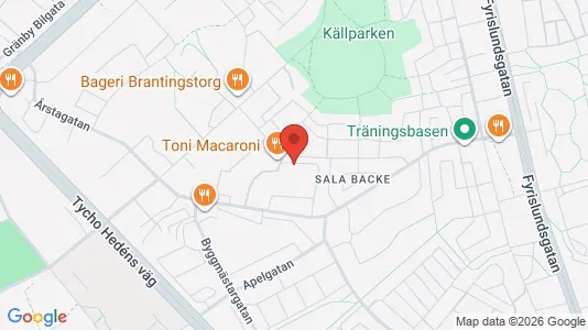 Lägenheter till salu i Uppsala - kort over placeringen