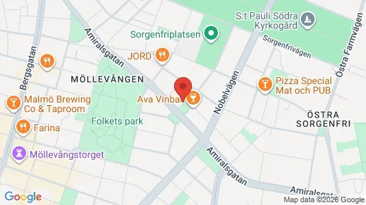 Lägenheter till salu i Malmö Centrum - kort over placeringen
