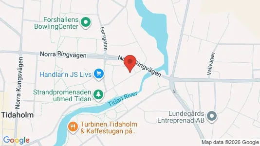 Bostadsrätter till salu i Tidaholm - kort over placeringen