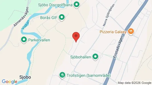 Lägenheter till salu i Borås - kort over placeringen