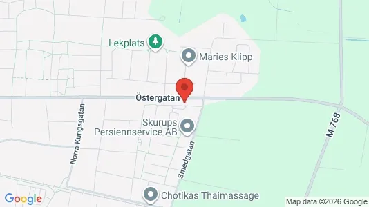 Lägenheter till salu i Skurup - kort over placeringen