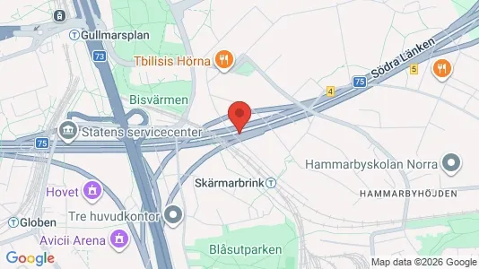 Lägenheter till salu i Söderort - kort over placeringen