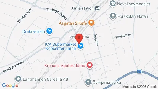 Lägenheter till salu i Södertälje - kort over placeringen