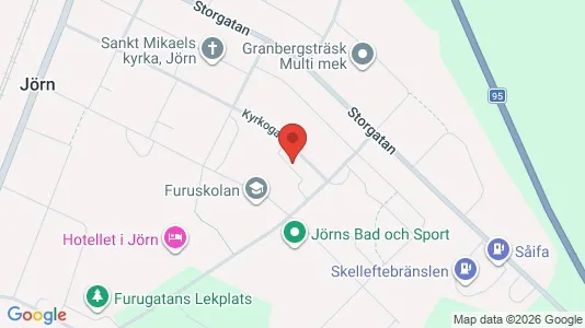 Lägenheter att hyra i Skellefteå - kort over placeringen