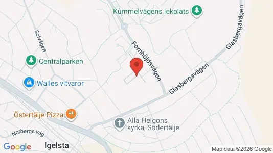 Lägenheter att hyra i Södertälje - kort over placeringen