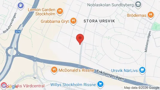 Lägenheter att hyra i Sundbyberg - kort over placeringen