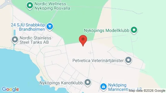 Bostadsrätter till salu i Nyköping - kort over placeringen