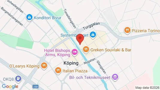 Lägenheter att hyra i Köping - kort over placeringen