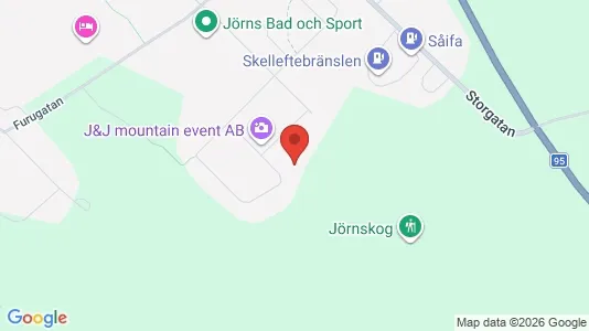 Lägenheter att hyra i Skellefteå - kort over placeringen