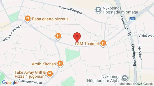 Bostadsrätter till salu i Nyköping - kort over placeringen
