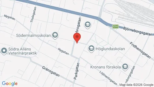Lägenheter att hyra i Sundsvall - kort over placeringen