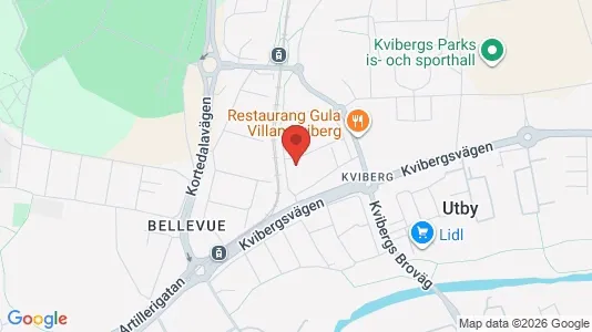 Bostadsrätter till salu i Göteborg Östra - kort over placeringen