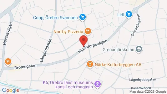 Lägenheter att hyra i Örebro - kort over placeringen