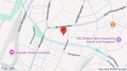 Lägenheter att hyra i Örebro - kort over placeringen